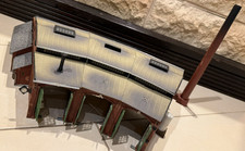 (6) Vollmer H0 5754 3-ständiger Ringlokschuppen mit Kamin