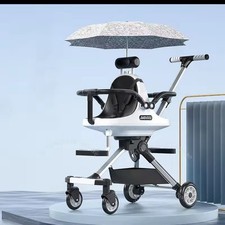 Leichter Zwillingskinderwagen Doppelsitz Kinderwagen mit Sonnenschirm