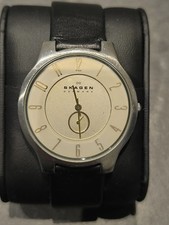 Skagen Armbanduhr Leder Schwarz  Watch