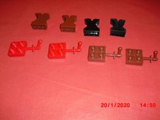 LEGO DUPLO RITTERBURG 4777 4776 4785  4 x,Halter 4 x  hebeteil, rot, braun