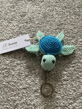 Schlüsselanhänger gehäkelte Schildkröte Handarbeit