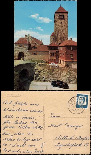Ansichtskarte weinheim - ansichtskarte,