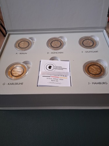 5x10 euro brd 2024 dienst - 5x10,