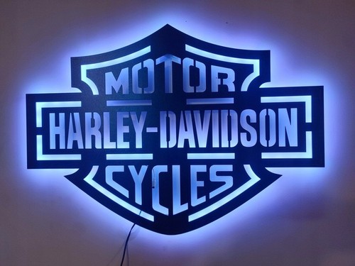 Harley davidson wanddeko led - harley-davidson,