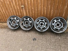 4xkomplette Felgen+4xNeu Gummiventile 6JX14H2 ET:38 für VW Polo 6N,Seat,Arosa