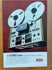 AKAI Tape Recorder GX-600DB Tonband Original 1974 Vintage Advert Werbung
