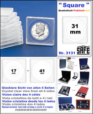 Coin Capsules Square 31mm