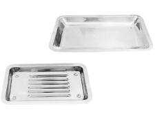 Tablett Ablagen Set Edelstahl