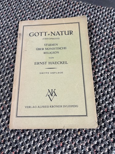 Ernst haeckel titel gott - haeckel, gott-natur