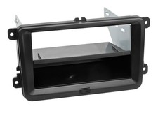 Radioblende DIN Autoradio für Seat, Skoda, VW - schwarz - Kit