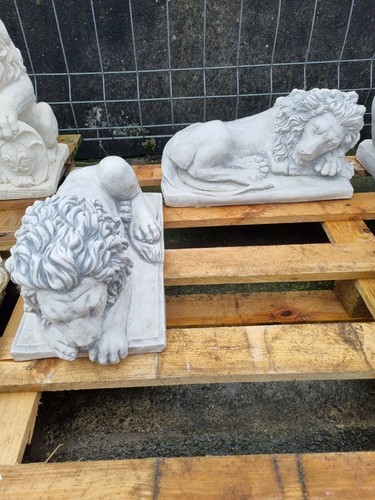 Gartenfigur kleiner löwe - kleiner,