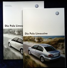 VW Polo 9N Limousine Prospekt,  8.2003, mit Beilage