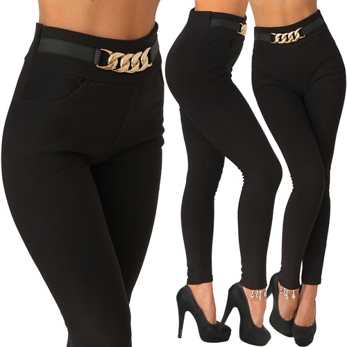 Hose leggings stretch - stretch, gold