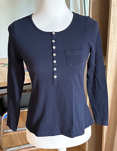 Dunkelblaues langarmshirt - dunkelblaues, in