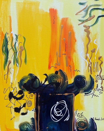 Original abstrakt unikat - original,
