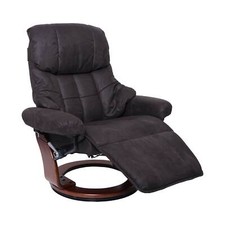 B-Ware MCA Relaxsessel Windsor 2, Sessel, Textil, braun-schwarz, Walnuss-Optik