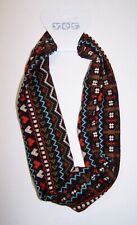 RETRO HAARBAND -D. BRAUN- Kopfband Stirnband Make Up Sport Restposten SOLIDA