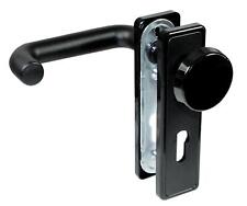 Stahltür FH Tür Knauf - Beschlag für Feuerschutztüren, Kunststoff schwarz