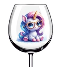 12x bunte Einhorn Gläser