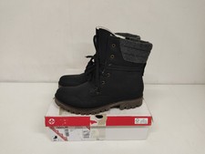 Rieker 78531-00 Stiefelette Damen Schnürstiefel mit Warmfutter schwarz Gr.43
