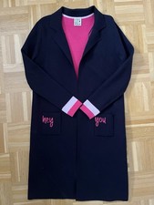 Emily von den Bergh Strickjacke Strickmantel dunkelblau Gr. S 36 38