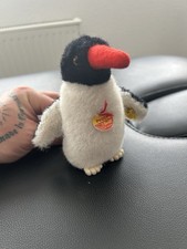 Seltene Steiff Peggy Pinguin – Mohair, mit Knopf im Ohr & Brustschild – 1960er