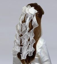 Kommunion Kopfschmuck Haarschmuck Haargesteck Anstecker z. Kommunionkleid