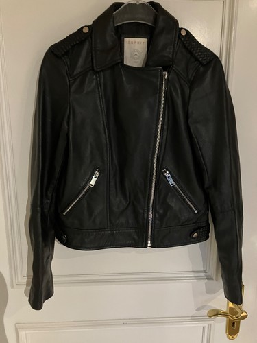 Esprit lederjacke schwarz - lederjacke,