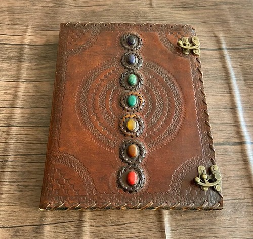 Leder ring grimoire binder - grimoire,
