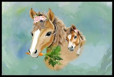 Fussmatte 40x60 cm Pferd mit