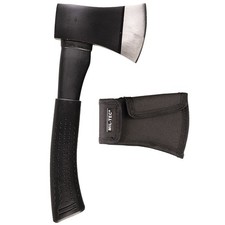 MIL-TEC Vollstahl Axt Beil mit Tasche Campingbeil Survival Outdoor Campingaxt