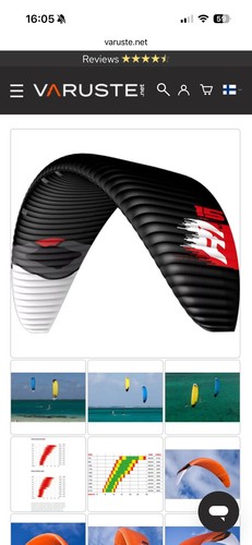 Ozone 15m kitesurf - r1, v3