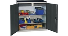 stumpf Werkzeug-/Beistellschrank H1000xB1000xT500 mm 2Schubl.,2Bd. lichtgrau/...