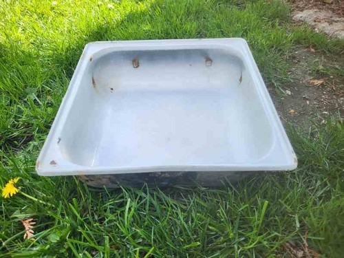 Quadratische emaille wanne - quadratische,
