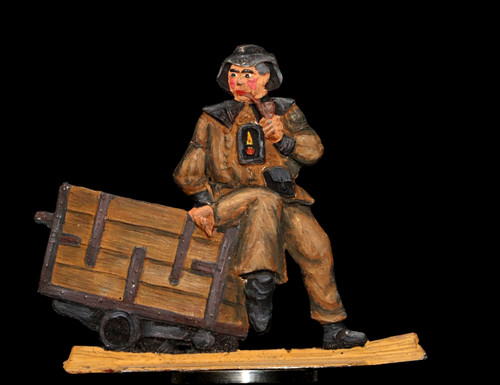 Alt zinnfigur bergmann mit - alt,