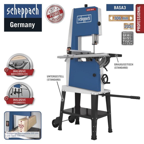 Scheppach bandsäge basa3 mit - basa3,