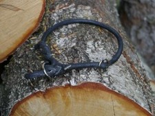 Rundlederhalsband schwarz