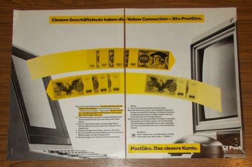 Seltene werbung bundespost btx - seltene,