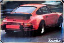 original Plakat Poster Affiche Porsche 911 Turbo G-Modell 1978 Porsche 930 rare