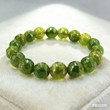 BAILYSBEADS edle Peridot-Armband Armkettechen Bracelet D-10mm gummizug Flexband 