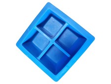 IKEA Eiswürfelform Silikon Blau 4er Würfel Küche Bar Getränke