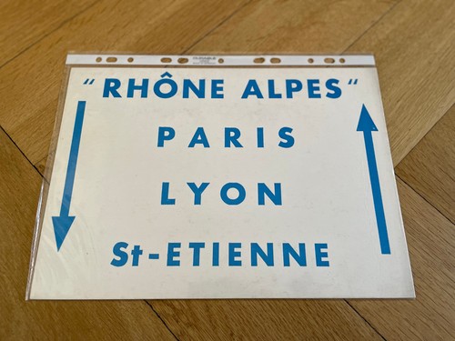 Zuglaufschild rhone alpes - "rhone, alpes"
