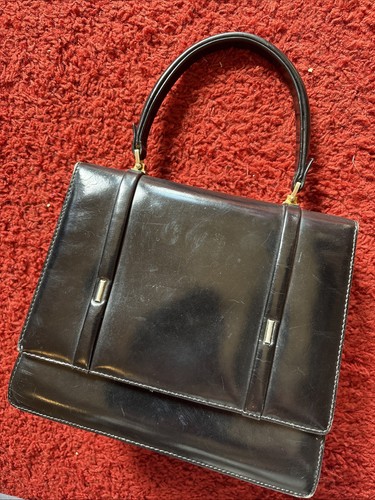 Vintage handtasche lackoptik - vintage, handtasche,