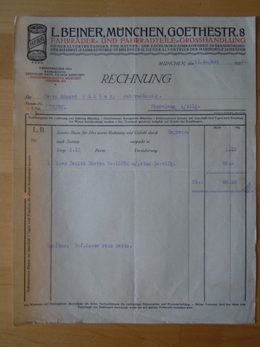 Novo zenith herrenrad rechnung - novo,