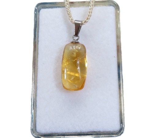 Citrin cabochon anhänger - citrin,