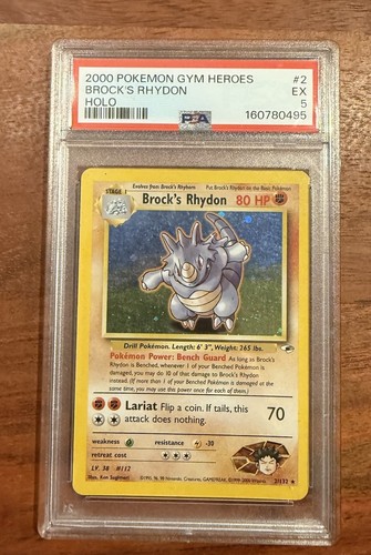 Pokémon brock rizeros psa - brock’s,