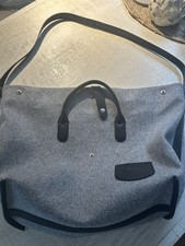 Longchamp Damen Umhängetasche Shopper Filz Grau Groß Neuwertig Tasche