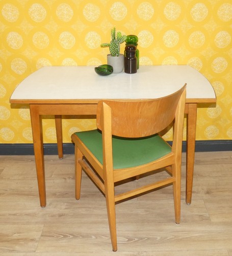 50er jahre küchentisch - küchentisch, holz