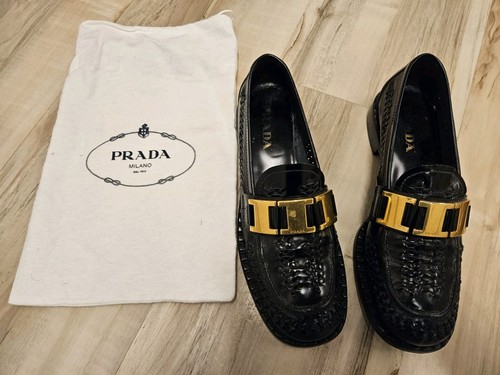 Prada woven loafer - prada, gr