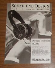 Seltene Werbung vintage SENNHEISER HD 530 Kopfhörer 1988